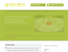 Tablet Screenshot of idealoffices.com.au